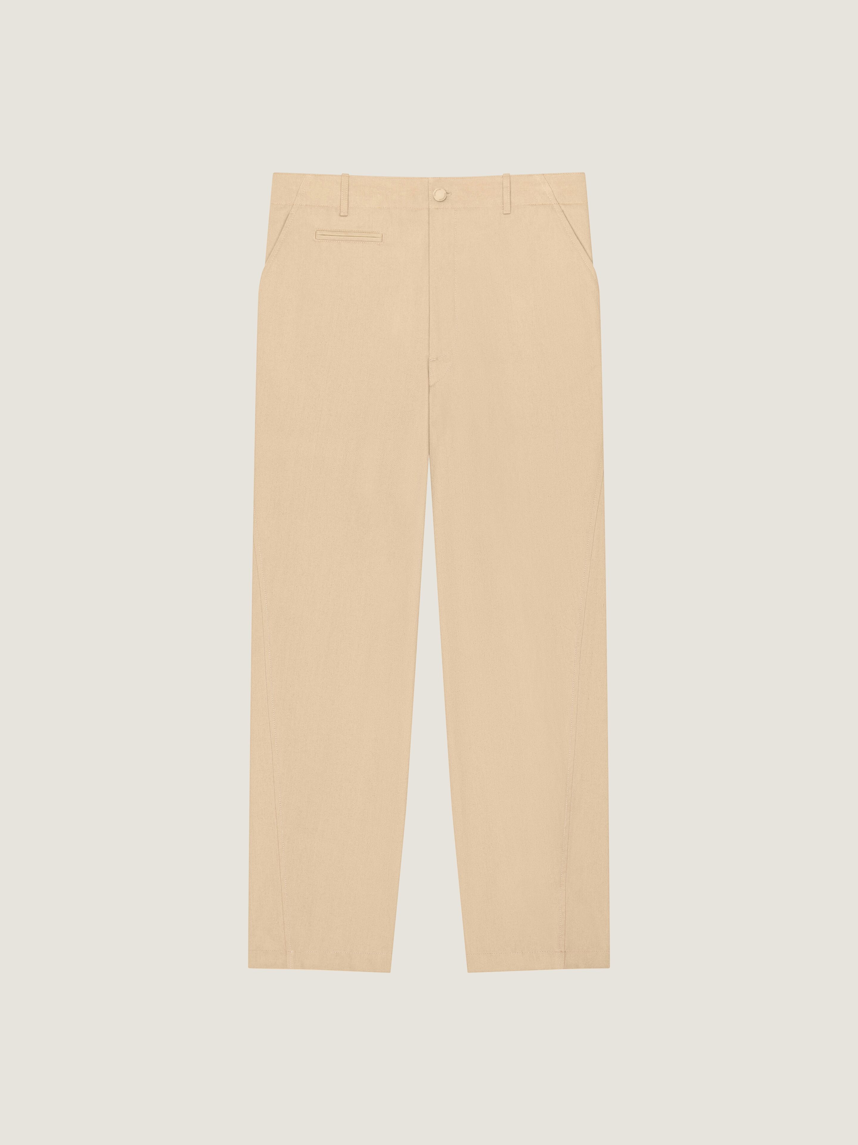 Fitted chino trousers in cotton